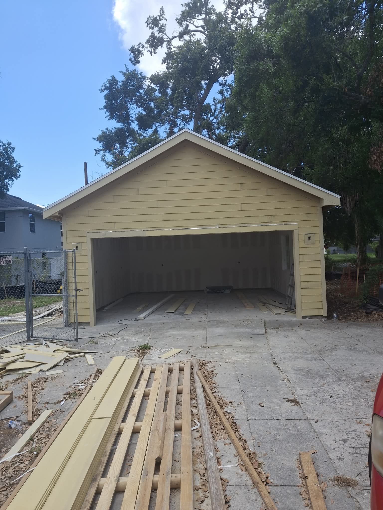 New Garage in Clearwater - custom work