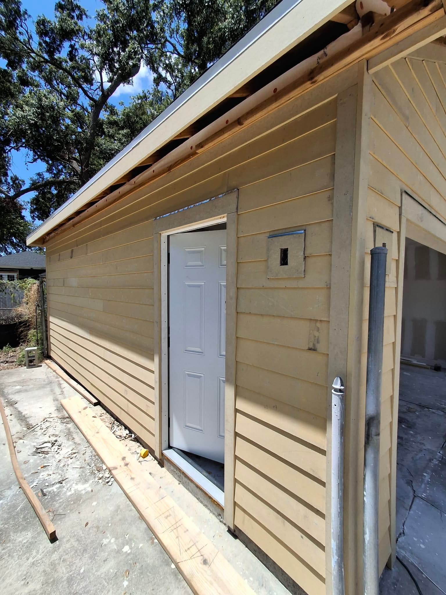 New Garage in Clearwater - custom work