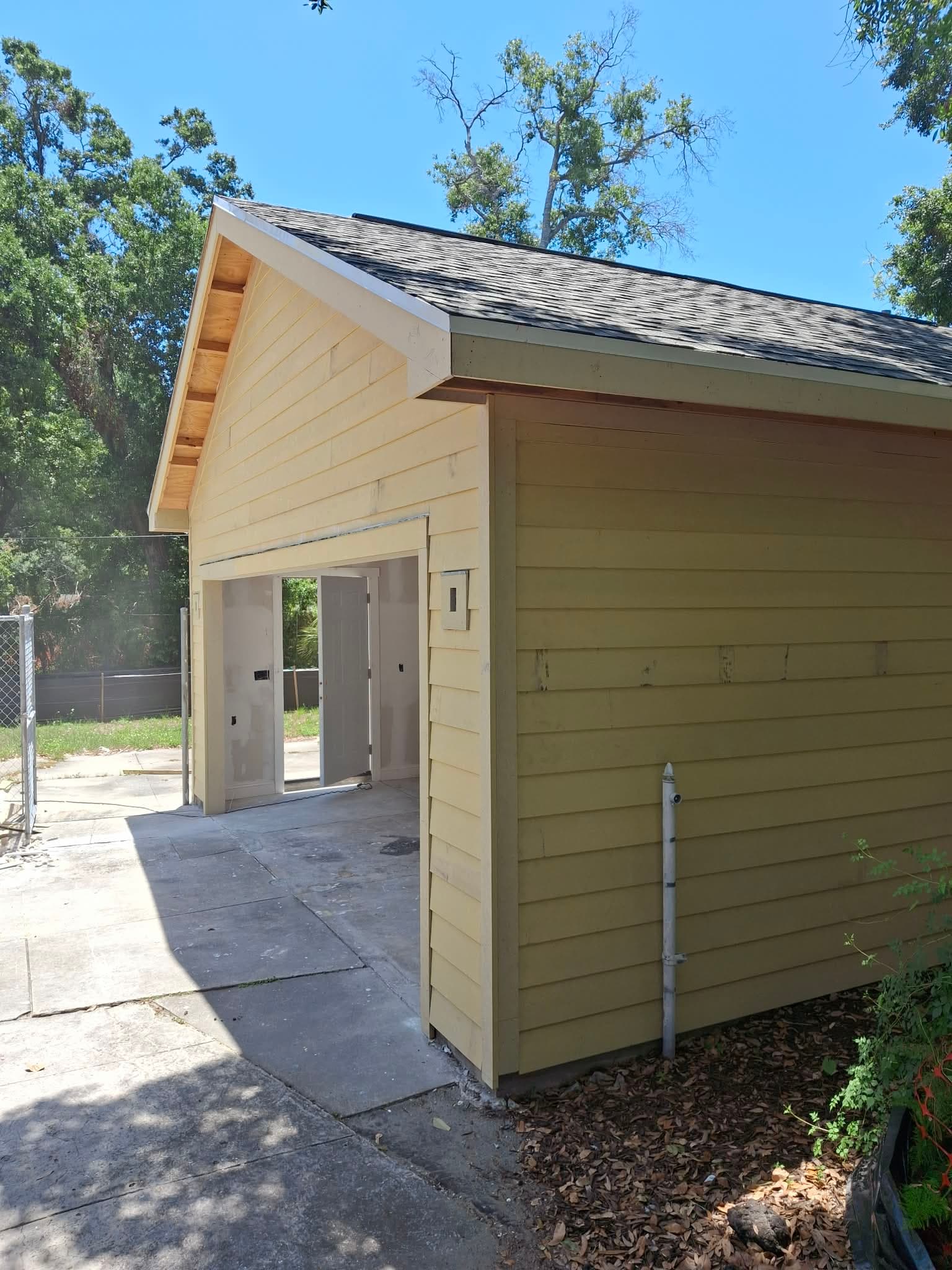 New Garage in Clearwater - custom work