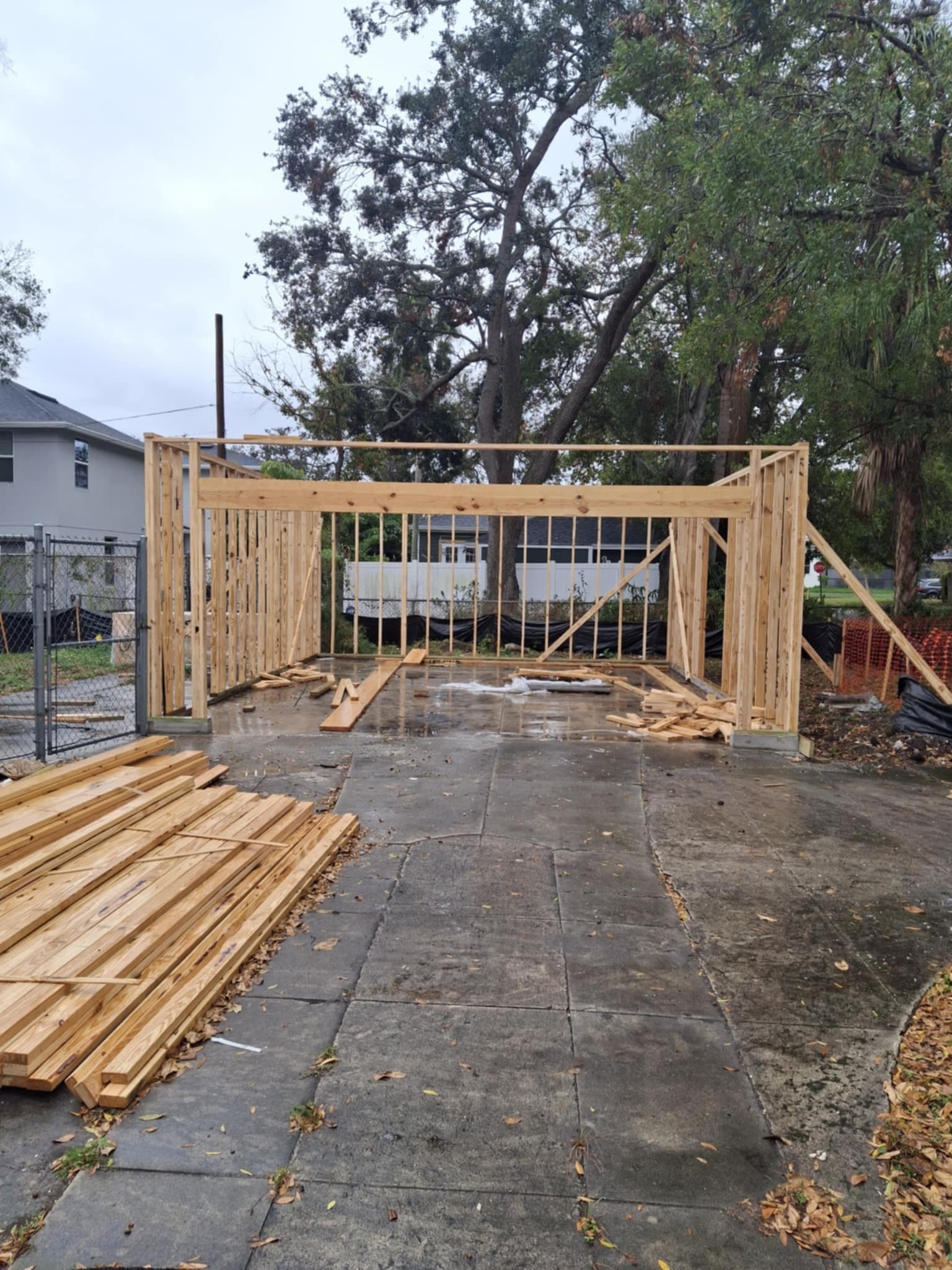 New Garage in Clearwater - custom work