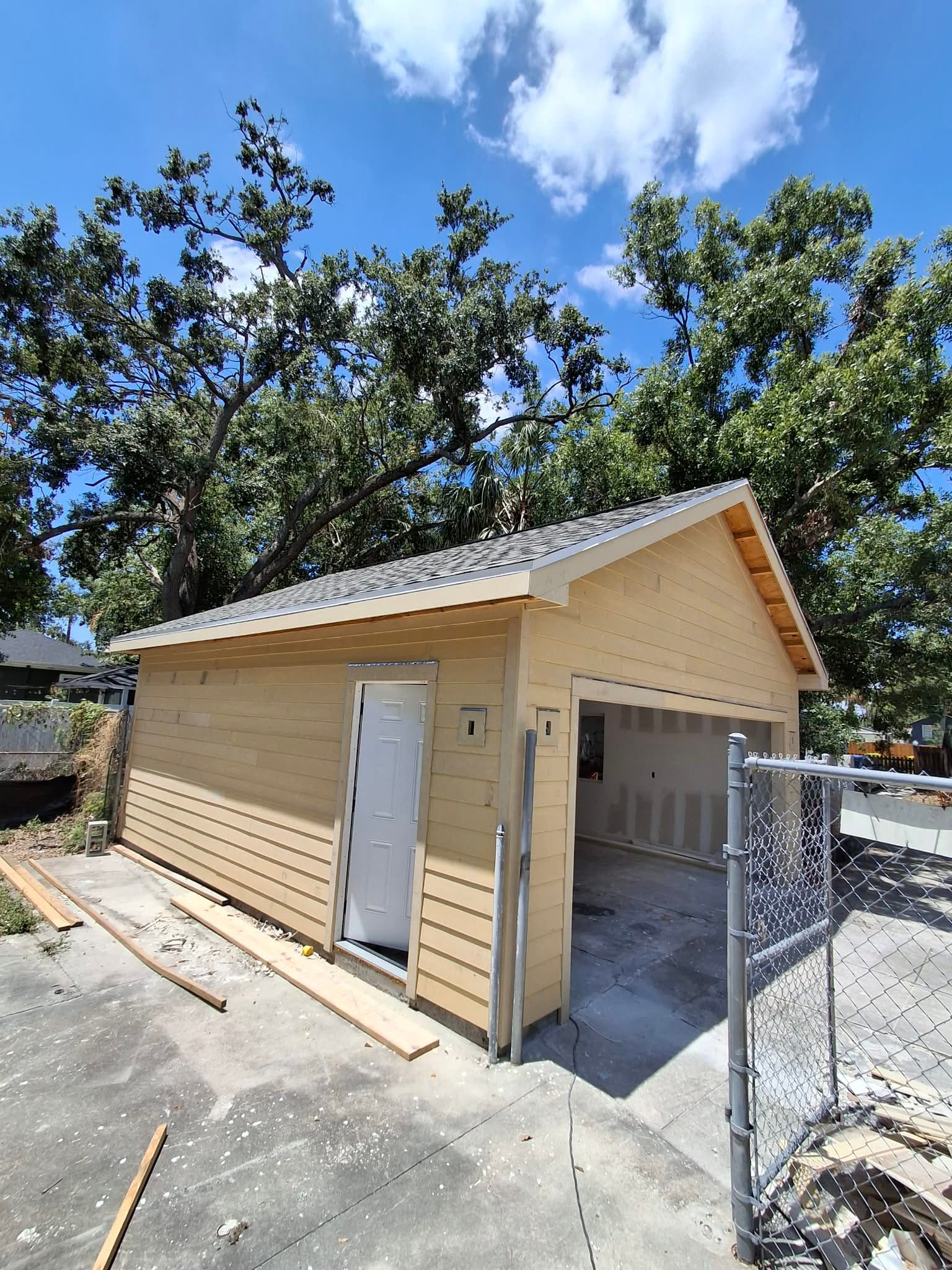 New Garage in Clearwater - custom work